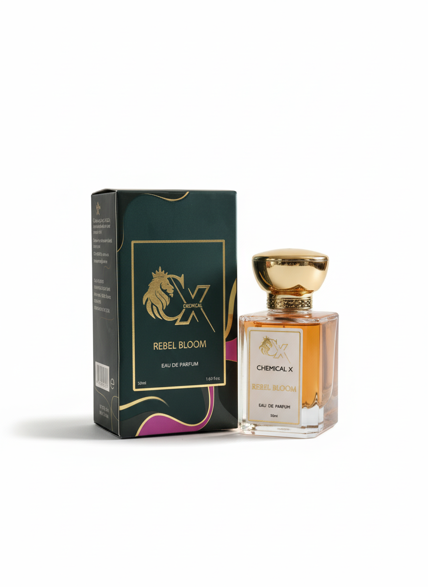 Chemical X | Rebel Bloom | Eau De Parfum | Bold Floral Unisex Perfume with Sensual & Long-Lasting Notes, 50ml