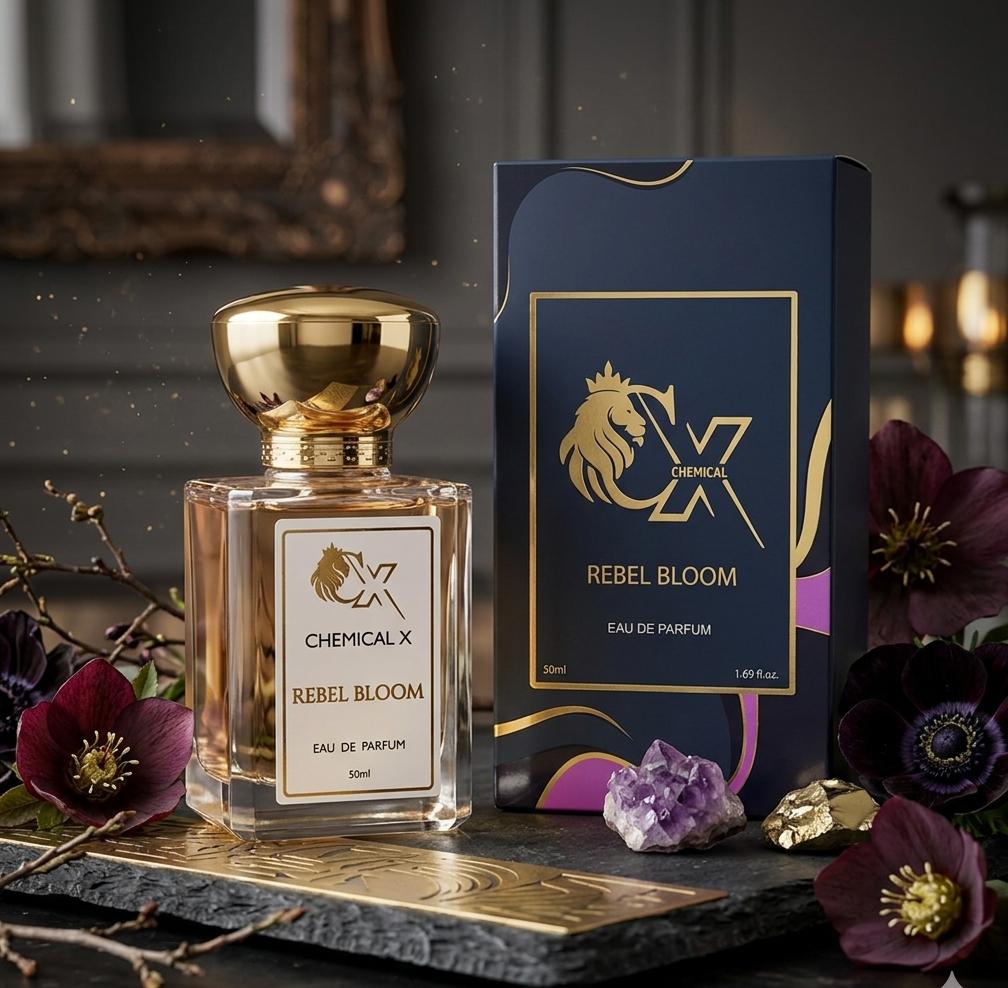 Chemical X | Rebel Bloom | Eau De Parfum | Bold Floral Unisex Perfume with Sensual & Long-Lasting Notes, 50ml