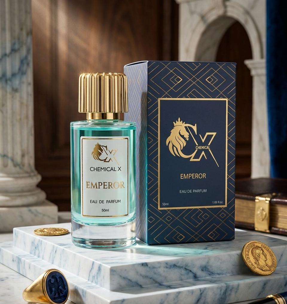 Chemical X | Emperor | Eau De Parfum | Power-Packed Luxury Unisex Perfume with Long-Lasting Fresh Notes, 50ml